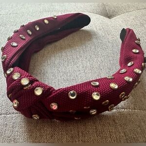 Unbranded Jeweled Knotted Headband Crystal stones
